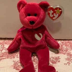 NWT ORIGINAL 1998 TY VALENTINA BEANIE BABY.